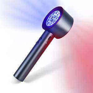 lot 50941 image: UTK High Power 24 LED Red Light Therapy Device with 470660850940nm Wavelength, Blue Red��Near-Infrared Handheld Light Therapy for Face, Relieve Body Pain Deeply, Facial Skin Care