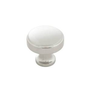 lot 50971 image: Hickory Hardware Kitchen Cabinet Knobs, Quality Drawer and Dresser Knob, Handle Pulls for Cabinet Doors, Bathroom Drawers, 1-14 Inch, Satin Nickel, Piper Collection