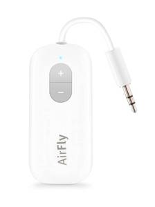 lot 50976 image: Twelve South AirFly SE Bluetooth Wireless Audio Transmitter Receiver for AirPods or Wireless Headphones - Use with Any 3.5 mm Audio Jack for Airplanes, Gym Equipment, TVs, iPadTablets and Auto