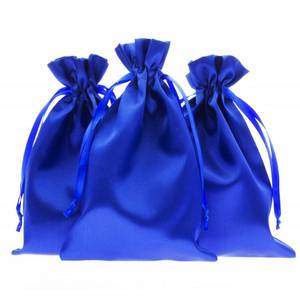 lot 51021 image: Knitial 3 x 4 Silver Satin Gift Bags, Jewelry Bags, Wedding Favor Drawstring Bags Baby Shower Christmas Gift Bags 50 per Pack