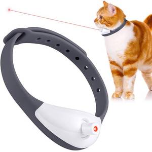 lot 51029 image: havit Wearable Automatic Cat Toys with LED Lights, Electric Smart Amusing Collar for Kitten, Interactive Cat Toys for Indoor Cats, Pet Exercise Toys, USB Rechargeable, Auto OnOff - Black