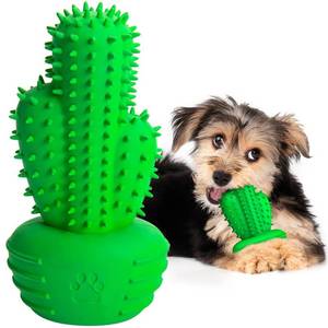 lot 51030 image: Pamlulu Christmas Dog Gifts, Dog Toys for Small Dogs Dog Toothbrush for Teething Cleaning, Rubber Dog Squeaky Toys for Puppy