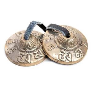 lot 51039 image: Tingsha Cymbals Bells - Easy To Play - Meditation Mindfulness Bronze Chime For Chakra Healing Sound Bath Spiritual Gifts Handcrafted Tibetan By Himalayan Bazaar