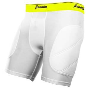lot 51064 image: Franklin Sports Boys Standard Sliding Shorts Youth, WhiteOptic, Small