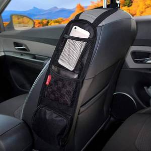 lot 51090 image: Luckybay Car Seat Side Organizer, Auto Seat Storage Hanging Bag, Phones, Drink, Stuff Holder with Mesh Pocket for Cars, SUV & Truck