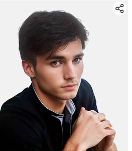 lot 51098 image: Men Short Toppers Hairpiece Hair Extensions (Natural Black) for Covering White Loss Hair Toupee