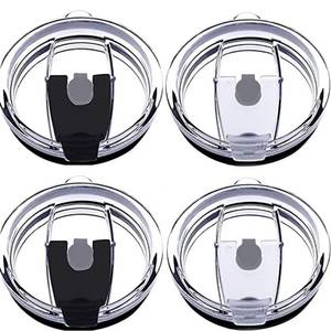 lot 51099 image: Tumbler Lids Spillproof 20oz,4 Pack Splash Resistant Lid for Beast,Juro,Ozark Trail,Rae Dunn,Atlin,Coffee Mug and More Cooler Cup,Covers for 20 Ounce Tumbler