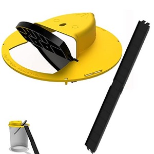 lot 51163 image: RinneTraps - Flip N Slide Bucket Lid Mouse Trap Humane or Lethal Trap Door Style Multi Catch Auto Reset Indoor Outdoor No See Kill 5 Gallon Bucket Compatible Made in USA (1)