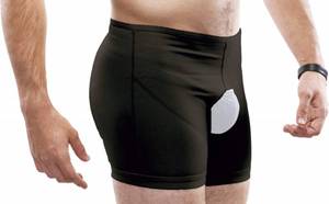 lot 51167 image: Inguinal Hernia Support Belt Invisible Underpants Compression Garment Truss Galess (Black, M)
