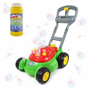 lot 52834 image: Maxx Bubbles Deluxe Bubble Lawn Mower Toy - Includes 4oz Bubble Solution  Outdoor Bubble Machine for Kids  Easy to Use, No Batteries Required  Amazon Exclusive, Red - Sunny Days Entertainment