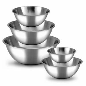 lot 52844 image: WHYSKO Meal Prep Stainless Steel Mixing Bowls Set, Home, Refrigerator, and Kitchen Food Storage Organizers  Ecofriendly, Reusable, Heavy Duty