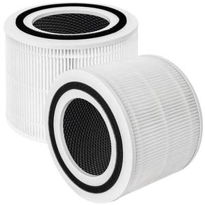 lot 52878 image: Core 300 Replacement Filter for Levoit Air Purifier Core 300-rf Core 300s, 3-in-1 Pre, H13 True HEPA, Activated Carbon Filtration System, Pack of 2