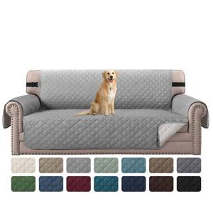 lot 52883 image: H.VERSAILTEX Reversible Sofa Cover Couch Cover for 3 Cushion Couch Water Resistant Sofa Cover for Living Room Quilted Furniture Couch Cover for Sofa Washable Couch Protector(Sofa, Light GreyBeige)