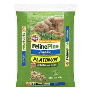lot 52886 image: Feline Pine Platinum Non-Clumping Cat Litter 18lb.