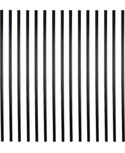 lot 52894 image: 26 Inches Classic Hollow Round Iron Deck Balusters for Deck Railing Porch (25-Pack, Matte Black)