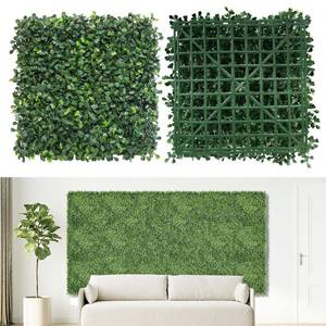 lot 52898 image: NETAP Artificial Grass Wall Panels Backdrop,10x 10(12Pcs) Faux Boxwood Panels for Outdoor Indoor Green Wall Decor,Party Wedding Garden Fence Decorations