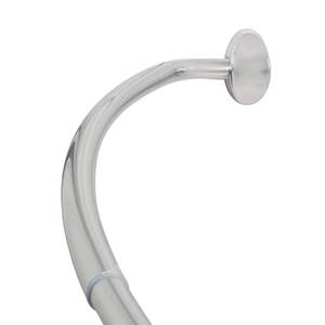 lot 52900 image: Zenna Home NeverRust Aluminum Curved Shower Curtain Rod, 44 to 72 Inches, Chrome