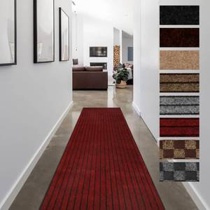lot 52915 image: FREADEM Runner Rugs for Hallways, 2FT x 6FT Non Slip Kitchen Area Rug Entryway Runner Laundry Room Rug, 2-82 FT Indoor Outdoor Carpet Runners with Rubber Backing, Red Stripe