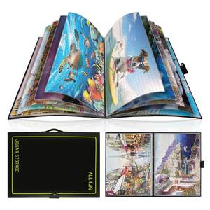 lot 52941 image: ALL4JIG Puzzle Storage Folder Keeper for Jigsaw Enthusiasts Puzzle Space-Saving Organizer Accessories for Adults Holds 20 Puzzles, HD Film Pockets