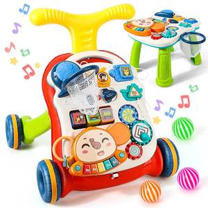 lot 52956 image: TOY Life Baby Push Walkers for Babies 12 Months Sit to Stand Walker for Baby Girl Boy 3 in 1 Push Toys for Babies Learning to Walk Baby Activity Walker Toddler Walking Toy for Infant Kid 1 Year Old