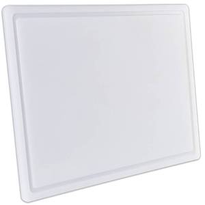 lot 52965 image: Thirteen Chefs Plastic Cutting Board with Juice Groove - Extra Large Cutting Board for Meat, Grilling, BBQ, Smoking, Fruit, and More - 30 x 18 x 0.5 - White