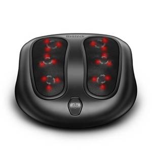lot 52985 image: Nekteck Foot Massager with Heat, Shiatsu Heated Electric Kneading Foot Massager Machine for Plantar Fasciitis, Built-in Infrared Heat Function and Power Cord (Black)