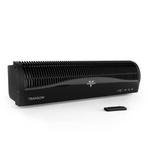 lot 53003 image: Vornado TRANSOM Window Fan with 4 Speeds, Remote Control, Reversible Exhaust Mode, Weather Resistant Case, Black, Whole Room