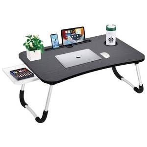 lot 53007 image: Laptop Bed Desk Table Tray Stand with Cup HolderDrawer for BedSofaCouchStudyReadingWriting On Low Sitting Floor Large Portable Foldable Lap Desk Bed Trays for Eating and laptops(blackwalnut)