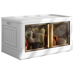 lot 53011 image: Plastic Storage Bins - 1 Pack 23Gal Storage Bins with Lids,Stackable Storage Bins,Storage Bins with Wheelsfor Closet Organizers and Storage, Storage Box with Doors for Office, School, Home Storage