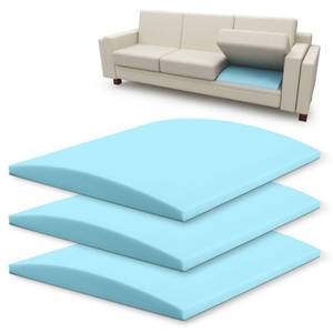 lot 53015 image: Tromlycs Couch Sofa Cushion Support for Sagging Seat Arched Furniture Seat Under Cushion Sag Repair Set of 3