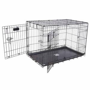 lot 53035 image: Precision Pet Products Two Door Provalue Wire Dog Crate, 24 Inch, For Pets 15-30 lbs, With 5-Point Locking System