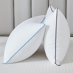 lot 53039 image: Flanhorest Bed Pillows for Sleeping - Pillows Standard Size Set of 2 Cooling Luxury Hotel Quality Pillow with Premium Plush Soft Down Alternative Fill for Side Back or Stomach Sleepers (Pack of 2)