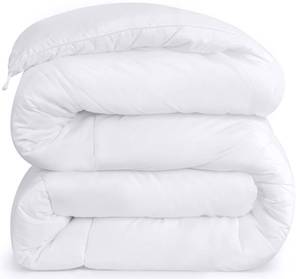 lot 53040 image: Utopia Bedding Comforter - All Season Comforter King Size - White Comforter King - Plush Siliconized Fiberfill - Box Stitched