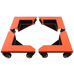 lot 53046 image: SPACEKEEPER Desk Cabinet Corner Mover Dolly Furniture Dollies Roller with 1380 LB Load Capacity for Furniture Moving Cart (Set of 4)