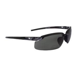 lot 53058 image: Crossfire Eyewear 2941420 2.0 Diopter ES5 Safety Glasses with Black Frame and Smoke Polarized Lens