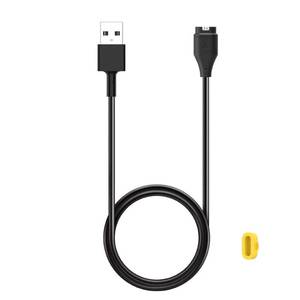 lot 53060 image: Charger for Garmin Vivoactive 5  Vivoactive 4  Vivoactive 4S, Replacement Charging Cable Cord Plus a Yellow Silicone Charger Port Protector Anti Dust Plug