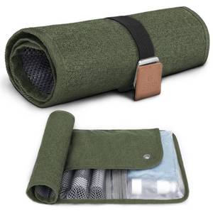 lot 53090 image: Toiletry Bag for Men, Travel Essentials Travel Toiletry Bag, Water-Resistant Compact Bathroom Roll Organizer for Hygiene, Shaving kit, Valentines Day Gifts for Him (5.Army Green(Polyster))