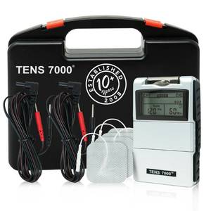 lot 53098 image: TENS 7000 Digital TENS Unit with Accessories - TENS Unit Muscle Stimulator for Back Pain Relief, Shoulder Pain Relief, Neck Pain, Sciatica Pain Relief, Nerve Pain Relief