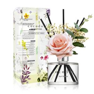 lot 53100 image: COCODOR Rose Flower Reed DiffuserApril Breeze6.7oz(200ml)1 PackReed Diffuser, Reed Diffuser Set, Oil Diffuser & Reed Diffuser Sticks, Home Decor & Office Decor, Fragrance and Gifts
