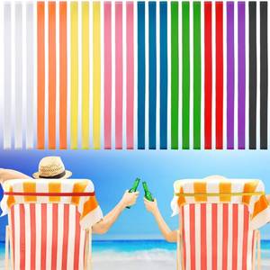 lot 53135 image: 24 Pcs Beach Towel Bands Beach Chair Clips Rubber Band Colorful Beach Towel Clips Windproof Lightweight Towel Holder Clamps Elastic Cruise Essentials Pool Swim Summer Chairs Accessories
