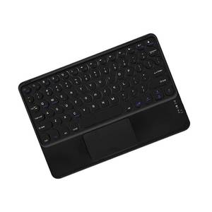 lot 53141 image: Thanice Wireless Keyboard with Touchpad,Ultra-Slim Portable Rechargeable Bluetooth Keyboard,Ipad Keyboard with Trackpad for OS Android Windows Devices(Black)