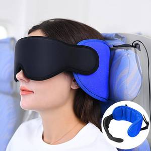 lot 53144 image: SARISUN Travel Pillows for Airplanes, Neck Pillow for Sleeping Travel with Eye Mask, Kids Travel Pillows for Car, Road Trip Car Headrest, FSA HSA Eligible Approved, Blue
