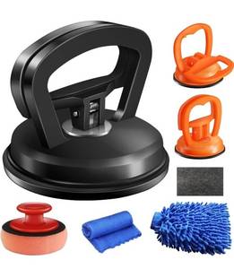 lot 53182 image: Dent Puller,3 Pack Car Dent Puller Suction Cup Dent Puller Car Dent Removal Kit Dent Remover Tool and Dent Repair Kit Handle Lifter for Cars Body,Glass,Screen,Tiles Lifting,Objects Moving