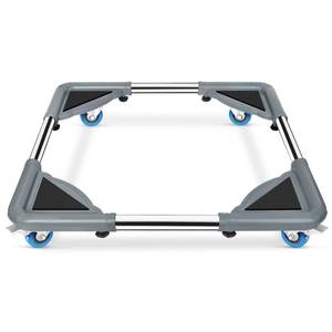 lot 53223 image: SPACECARE Mini Fridge Stand Furniture Dolly Mobile Roller with 4 Locking Wheels-Base Adjustable Refrigerator Washing Machine Stand Moving Cart- Appliance Dolly Cart Roller Pedestal -Grey