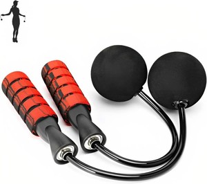 lot 53245 image: Makasla Jump Rope, Training Ropeless Skipping Rope for Fitness, Adjustable Weighted Cordless Jump Rope for Men Women Kids