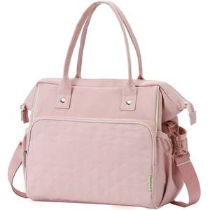lot 53319 image: FINDCOZY Insulated Lunch Bag for Women, Cute Lunch Box, Reusable Cooler Bag with Removable Shoulder Strap and Side pockets for Work or Picnic, Pink