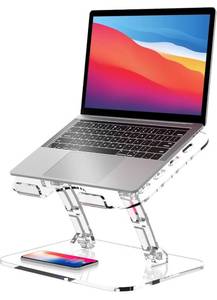lot 53336 image: Adjustable Foldable Laptop Stand, Portable Ergonomic Computer Stand for Laptop, Compatible with 10 to 15.6 Inches Notebook Computers