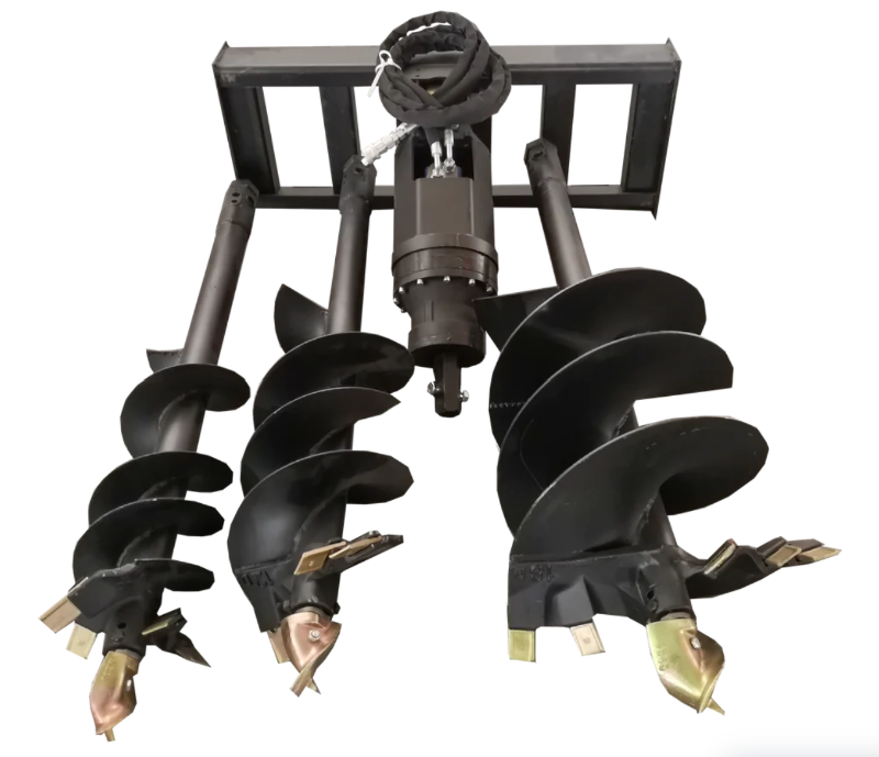 lot 1033A image: UNUSED 2023 Greatbear Skid Steer Auger with 3 bits in 9, 12, 18