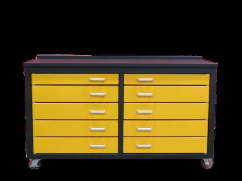 lot 1627B image: Yellow Workbench 6Ft-10D