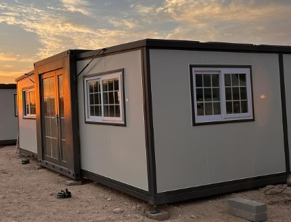 lot 100 image: 2024 Bastone Expandable Prefab Home 19ft x 20ft